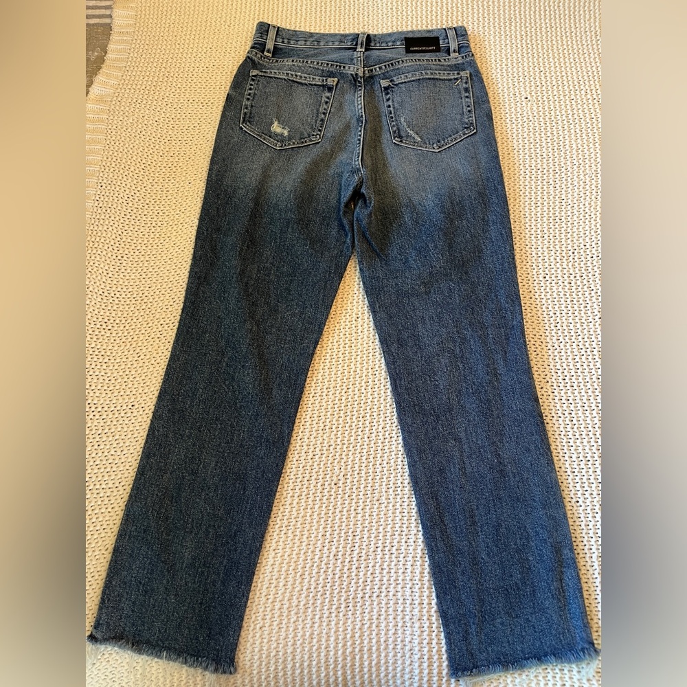Current/Elliot Boyfriend Jeans Deconstructed Frayed Hem Size 26 Style CE1013KA1D - Picture 2 of 7